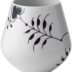 Royal Copenhagen Sort Mega Riflet 15 Cm. Vase