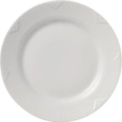 Royal Copenhagen Hvid Elements 19 Cm. Tallerken