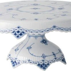 Royal Copenhagen Musselmalet Halvblonde 28 Cm. Fad På Fod