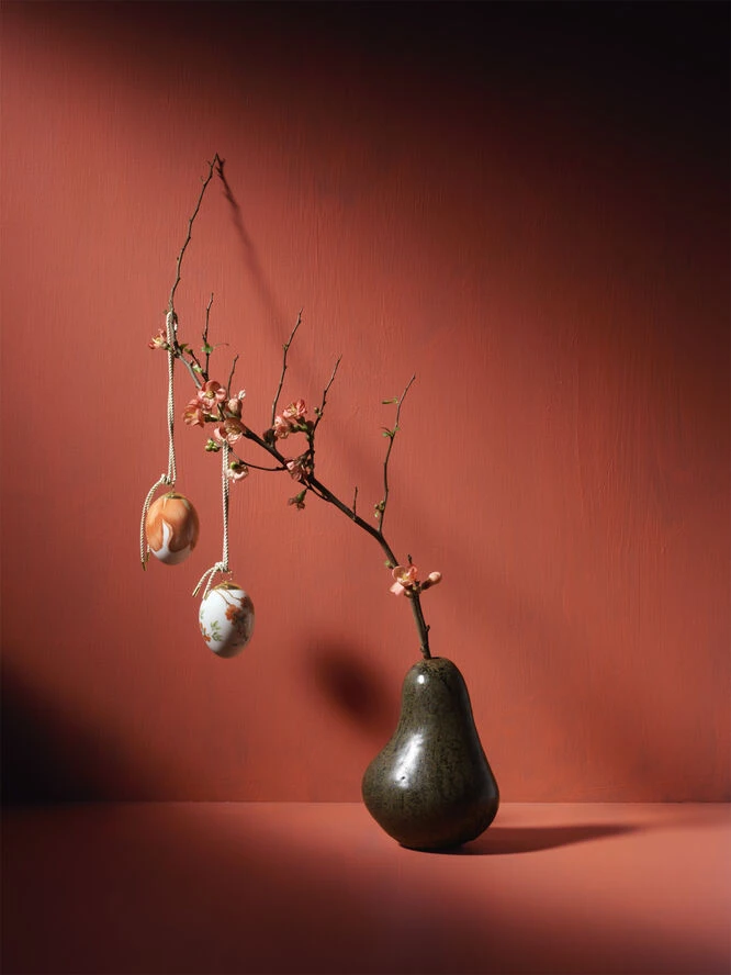 Royal Copenhagen Påskeæg - Kvæde Blade - Billede 2