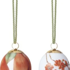 Royal Copenhagen Påskeæg 2 Stk - Kvæde & Kvæde Blade