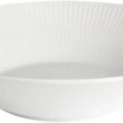 Royal Copenhagen Hvid Riflet 24 Cm. Dyb Tallerken