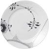 Royal Copenhagen Sort Mega Riflet 22 Cm. Tallerken