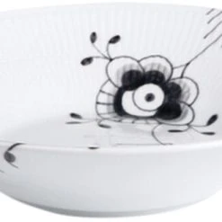 Royal Copenhagen Sort Mega Riflet 24 Cm. Dyb Tallerken
