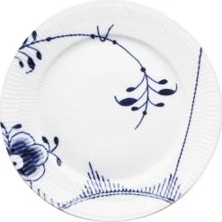 Royal Copenhagen Blå Mega Riflet 27 Cm. Tallerken