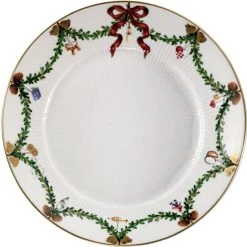 Royal Copenhagen Stjerne Riflet Jul 22 Cm. Tallerken
