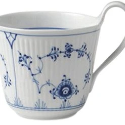 Royal Copenhagen Musselmalet Riflet 33 Cl. Højhankskop