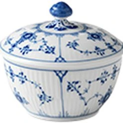 Royal Copenhagen Musselmalet Riflet 15 Cl. Sukkerskål