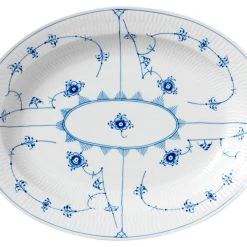 Royal Copenhagen Musselmalet Riflet 36,5 Cm. Fad