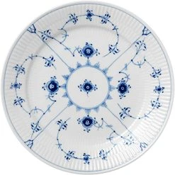 Royal Copenhagen Musselmalet Riflet 25 Cm. Tallerken