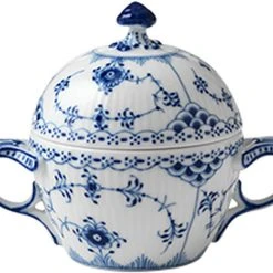 Royal Copenhagen Musselmalet Halvblonde Sukkerskål