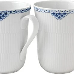 Royal Copenhagen Prinsesse 33 Cl. Krus 2 Stk.