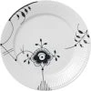 Royal Copenhagen Sort Mega Riflet 27 Cm. Tallerken