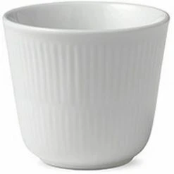 Royal Copenhagen Hvid Riflet 26 Cl. Termokop