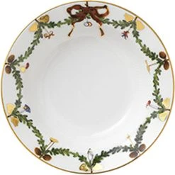 Royal Copenhagen Stjerne Riflet Jul 17 Cm. Dyb Desserttallerken