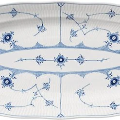 Royal Copenhagen Musselmalet Riflet Fad 60 Cm