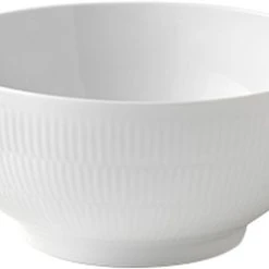 Royal Copenhagen Hvid Riflet 310 Cl. Salatskål