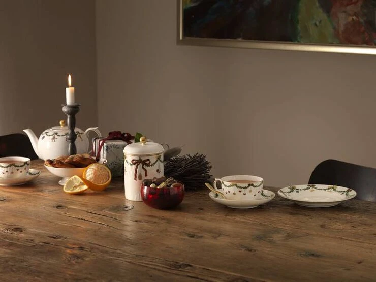 Royal Copenhagen Stjerne Riflet Jul 19 Cm. Tallerken - Billede 4