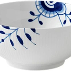 Royal Copenhagen Blå Mega Riflet 110 Cl. Skål