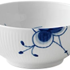 Royal Copenhagen Blå Mega Riflet 47 Cl. Skål