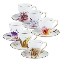 Royal Copenhagen Flora Mokkakopper 6 Stk.