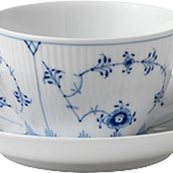 Royal Copenhagen Musselmalet Riflet 28 Cl. Kop Med Underkop