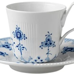 Royal Copenhagen Blå Elements 25 Cl. Højhankskop Med Underkop