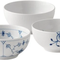 Royal Copenhagen Gift With History Mix Skåle 47cl 3 Stk.