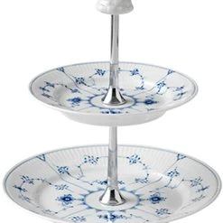 Royal Copenhagen Musselmalet Riflet 24 Cm. étagére