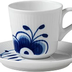 Royal Copenhagen Blå Mega Riflet 9 Cl. Espressokop