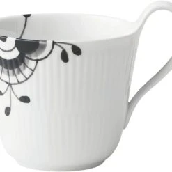 Royal Copenhagen Sort Mega Riflet 33 Cl. Højhankskop