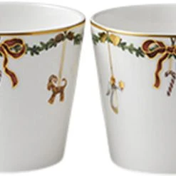 Royal Copenhagen Stjerne Riflet Jul 7 Cm. Skåle 2 Stk.