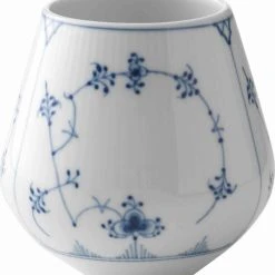 Royal Copenhagen Musselmalet Riflet 2 Cm. Vase - Lille