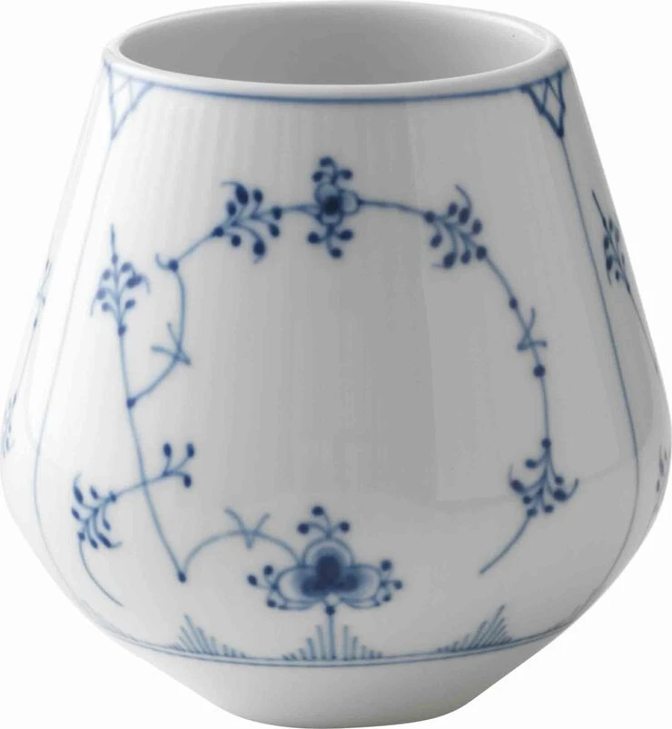 Royal Copenhagen Musselmalet Riflet 2 Cm. Vase - Lille