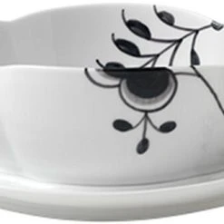 Royal Copenhagen Sort Mega Riflet Sovseskål