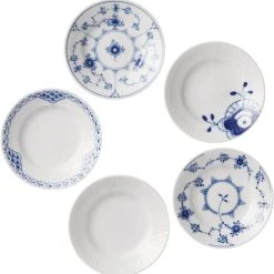 Royal Copenhagen Gift With History Mix Tallerkener 11 Cm. 5pk.