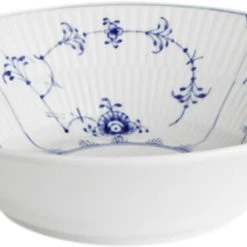 Royal Copenhagen Musselmalet Riflet 17 Cm. Dyb Tallerken