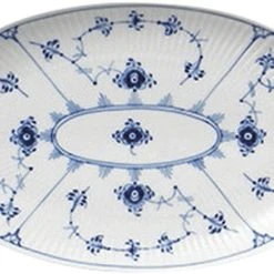 Royal Copenhagen Musselmalet Riflet 23 Cm. Asiette