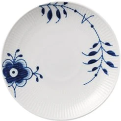 Royal Copenhagen Blå Mega Riflet 19 Cm. Coupe Tallerken