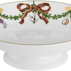 Royal Copenhagen Stjerne Riflet Jul 18 Cm. Skål På Fod