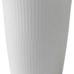 Royal Copenhagen Hvid Riflet 39 Cl. Termokop