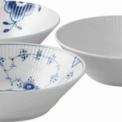 Royal Copenhagen History Mix 17 Cm. Dyb Tallerken 3 Stk.