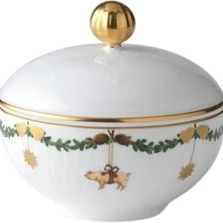 Royal Copenhagen Stjerne Riflet Jul 15 Cl. Skål Med Låg