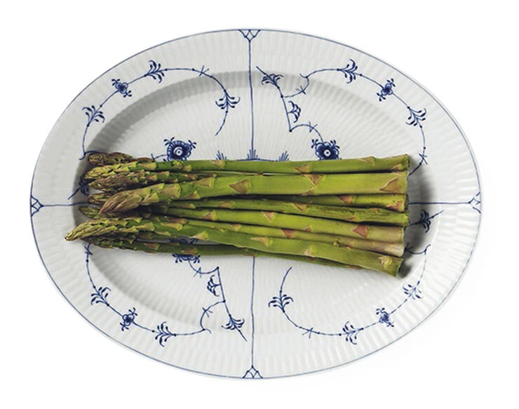 Royal Copenhagen Musselmalet Riflet 30,5 Cm. Fad - Billede 2