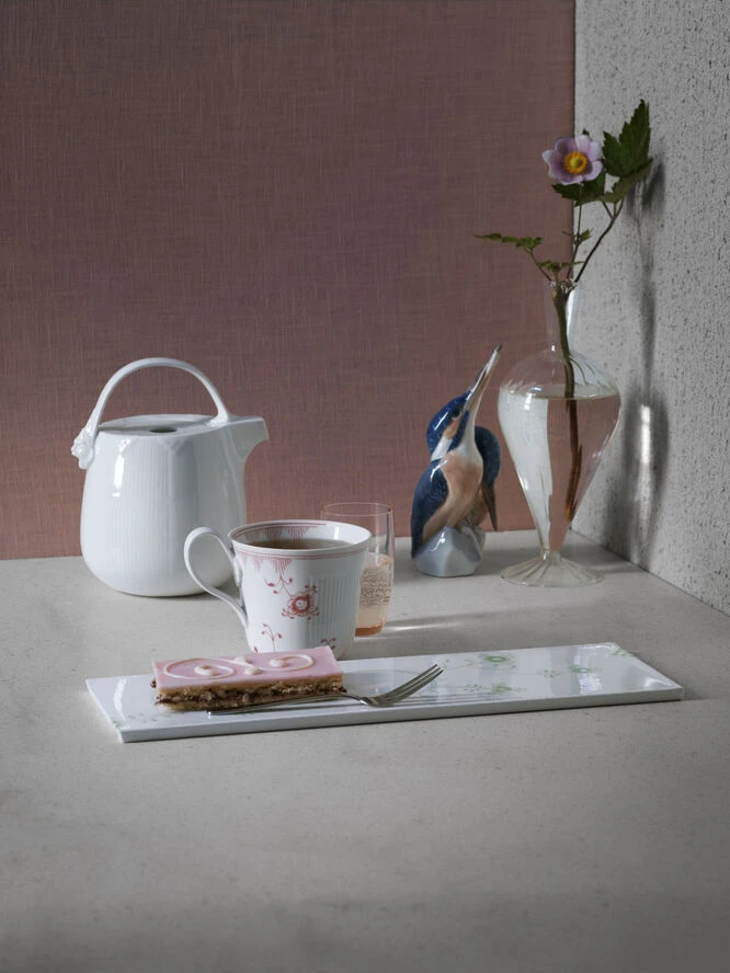 Royal Copenhagen MULTIFARVET ELEMENTS SERVERINGSBRÆT 12 X 36 CM - Billede 2