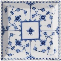 Royal Copenhagen Musselmalet Helblonde Lille Firkantet Tallerken 14 Cm