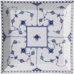 Royal Copenhagen Musselmalet Helblonde Firkantet Tallerken 21 Cm