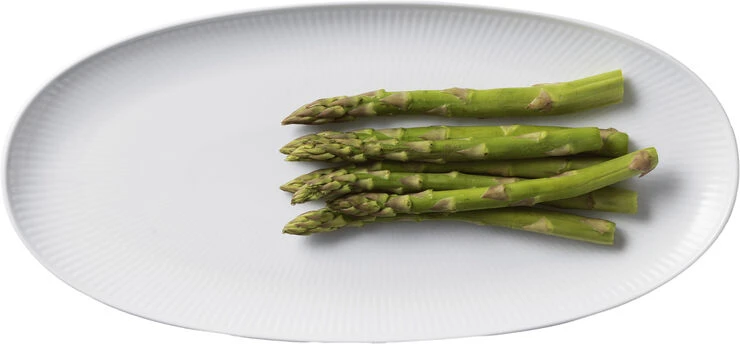 Royal Copenhagen Hvid Riflet 37 Cm Aflangt Fad - Billede 2