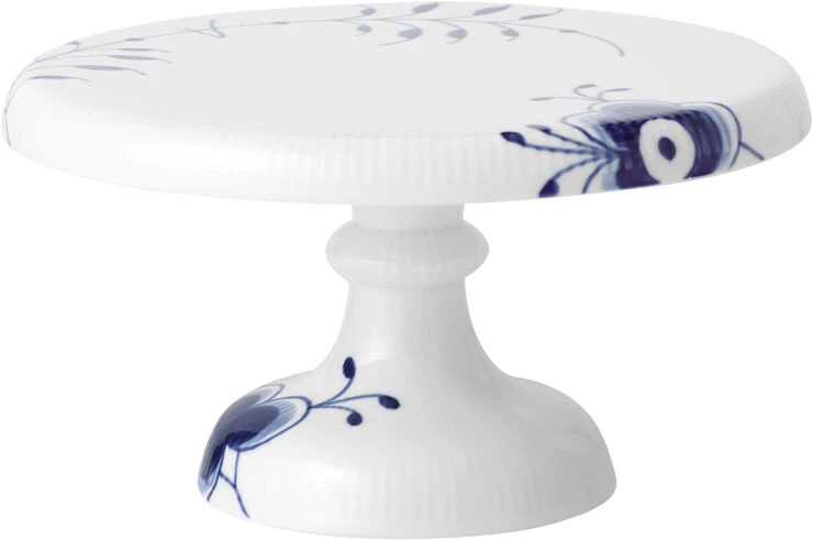 Royal Copenhagen Blå Mega Riflet 23 Cm Fad På Fod