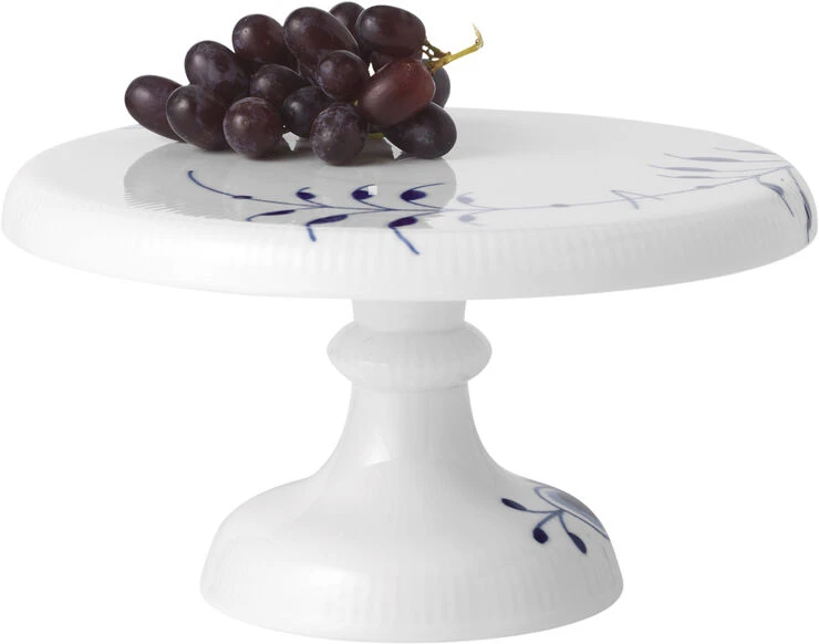 Royal Copenhagen Blå Mega Riflet 23 Cm Fad På Fod - Billede 3